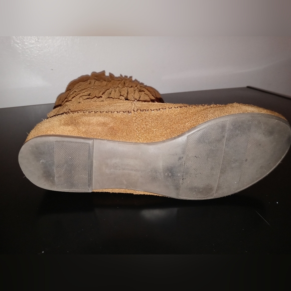 Lauren Conrad Fringe Knee High Boots, Camel. Sz. 10 - Picture 12 of 12